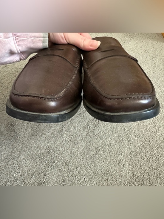 Tods Men’s Mocassino Quinn Dark Brown Leather Slip On Loafer Size 8 main image 6